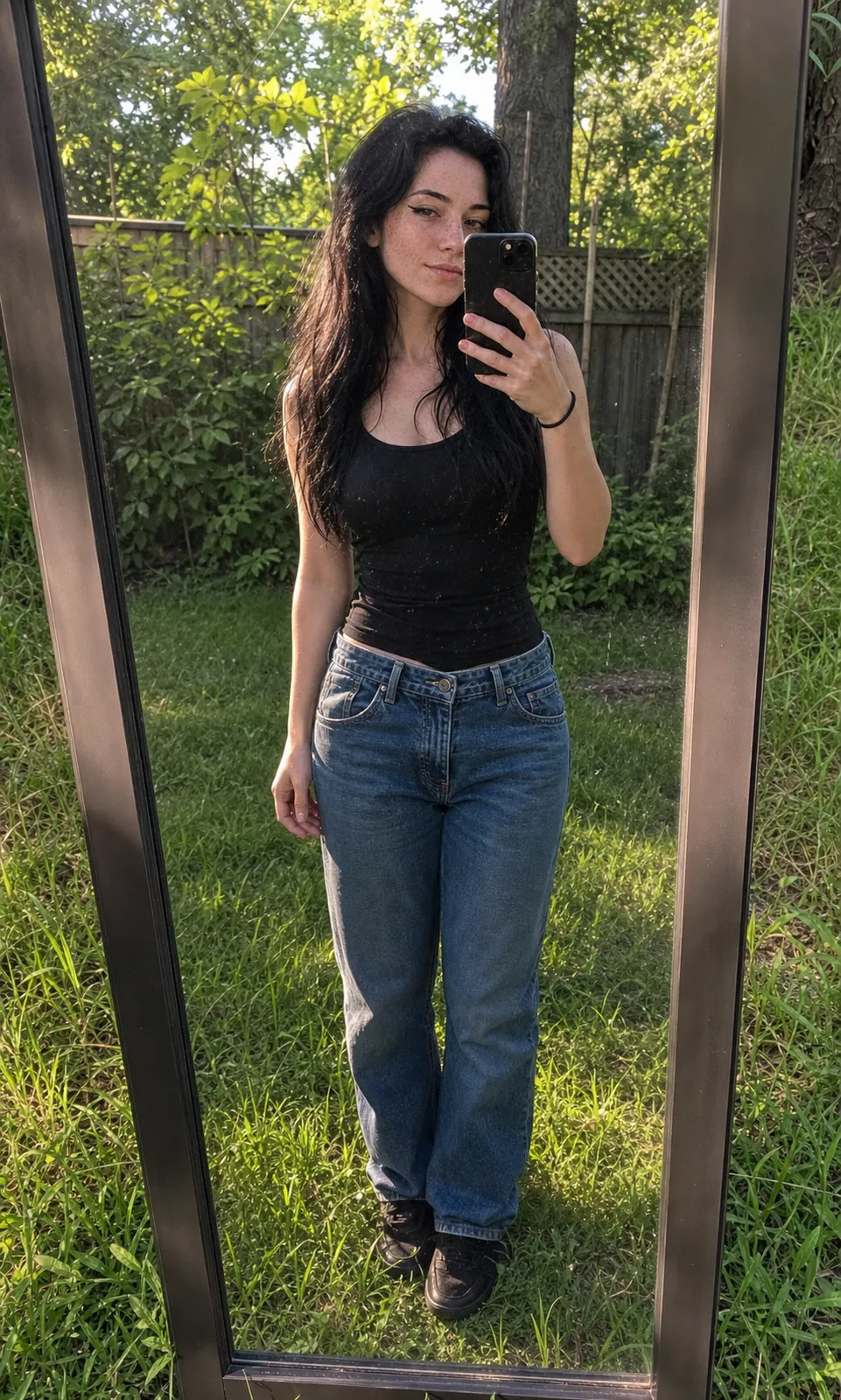 Ophelia outdoors in daylight